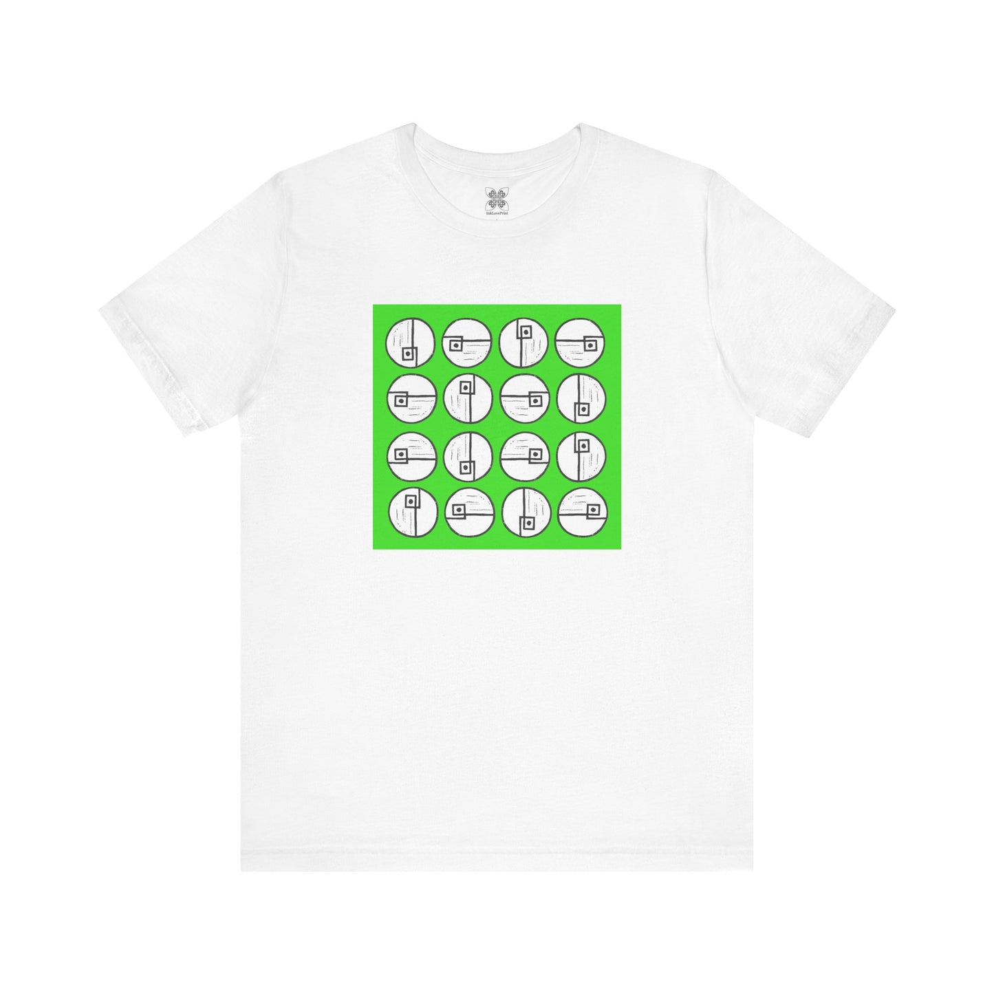 Rotating Rectangle on Green - InkLovePrint
