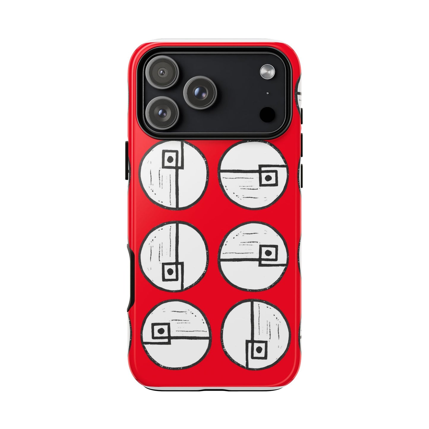 Rotating Rectangle Red - Phone case