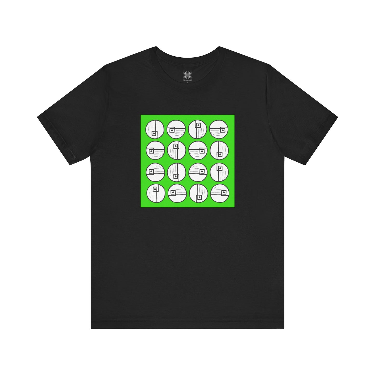 Rotating Rectangle on Green - InkLovePrint
