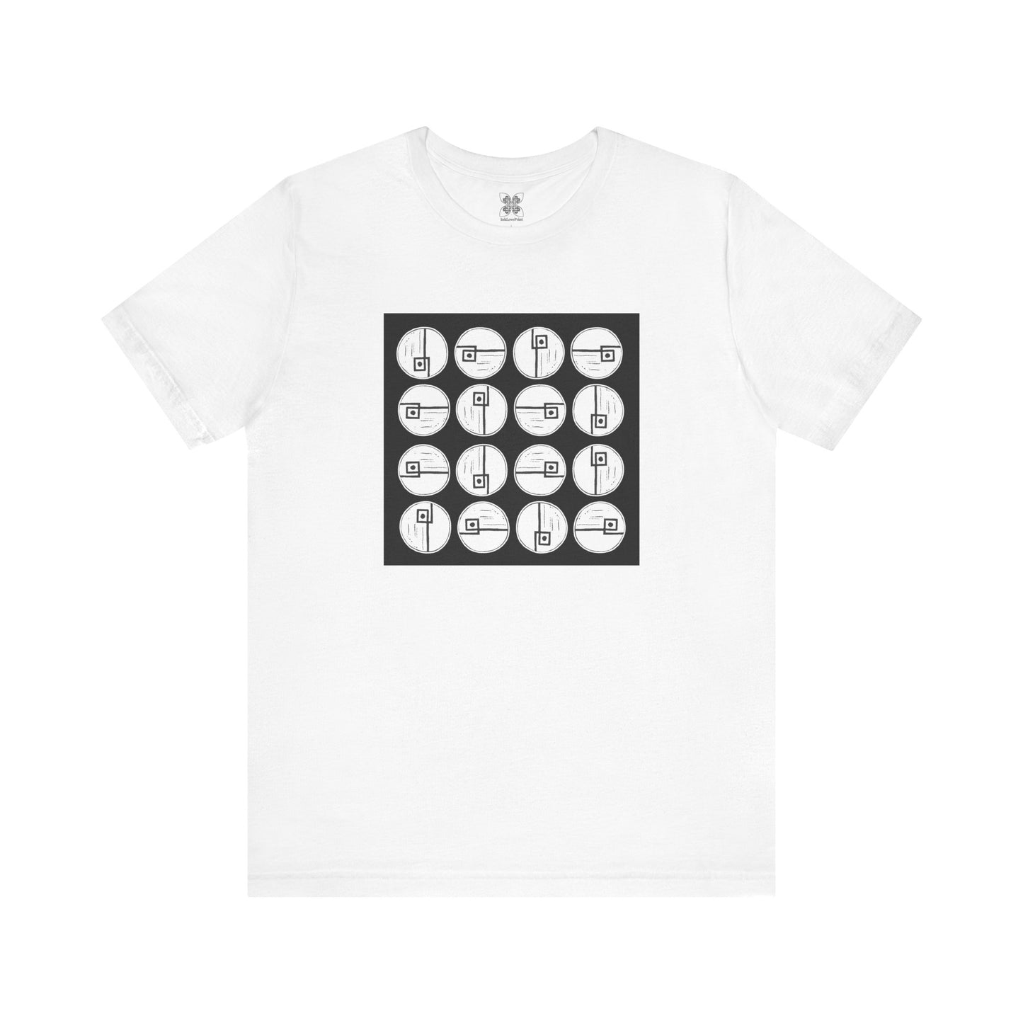 Rotating Rectangle B&W - InkLovePrint