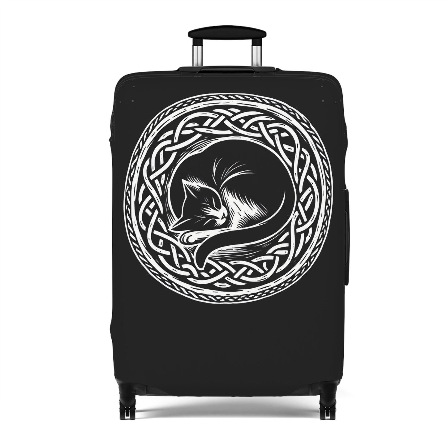 Celtic Cat Luggage Cover - InkLovePrint
