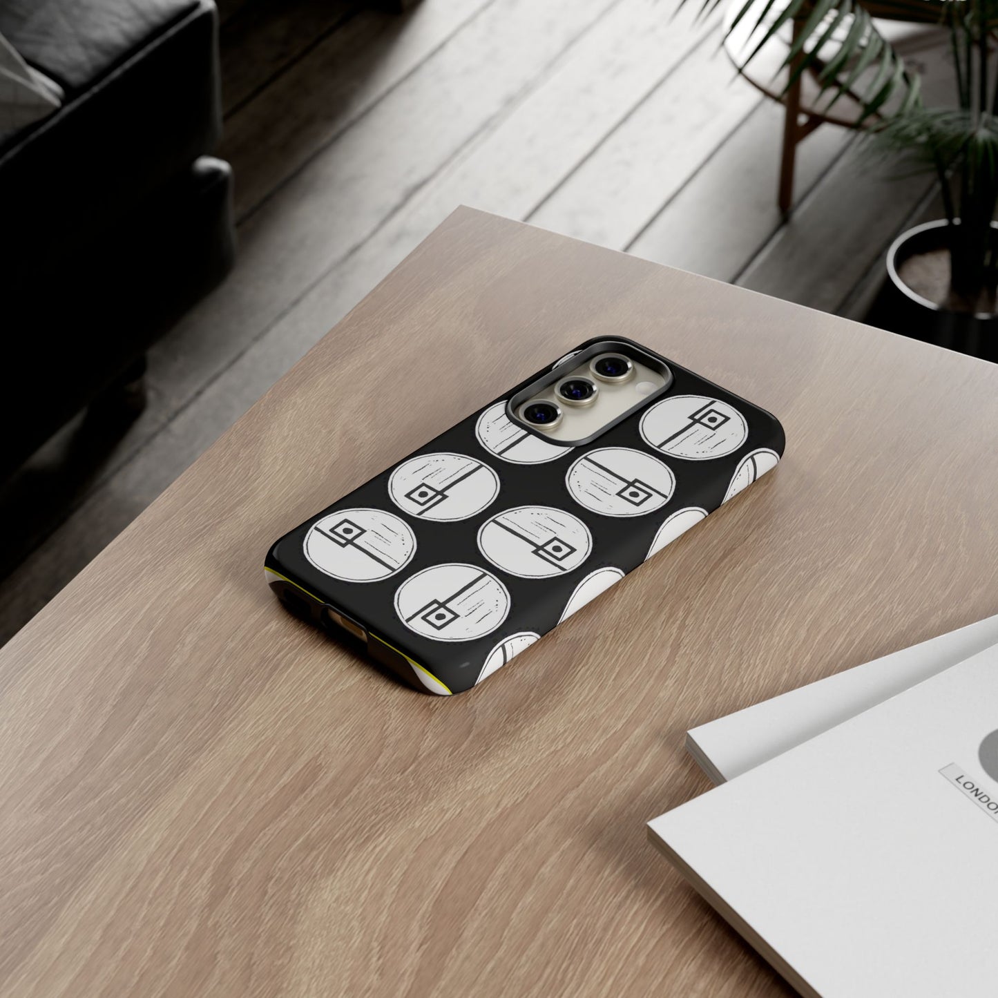 Rotating Rectangle Black Phone case