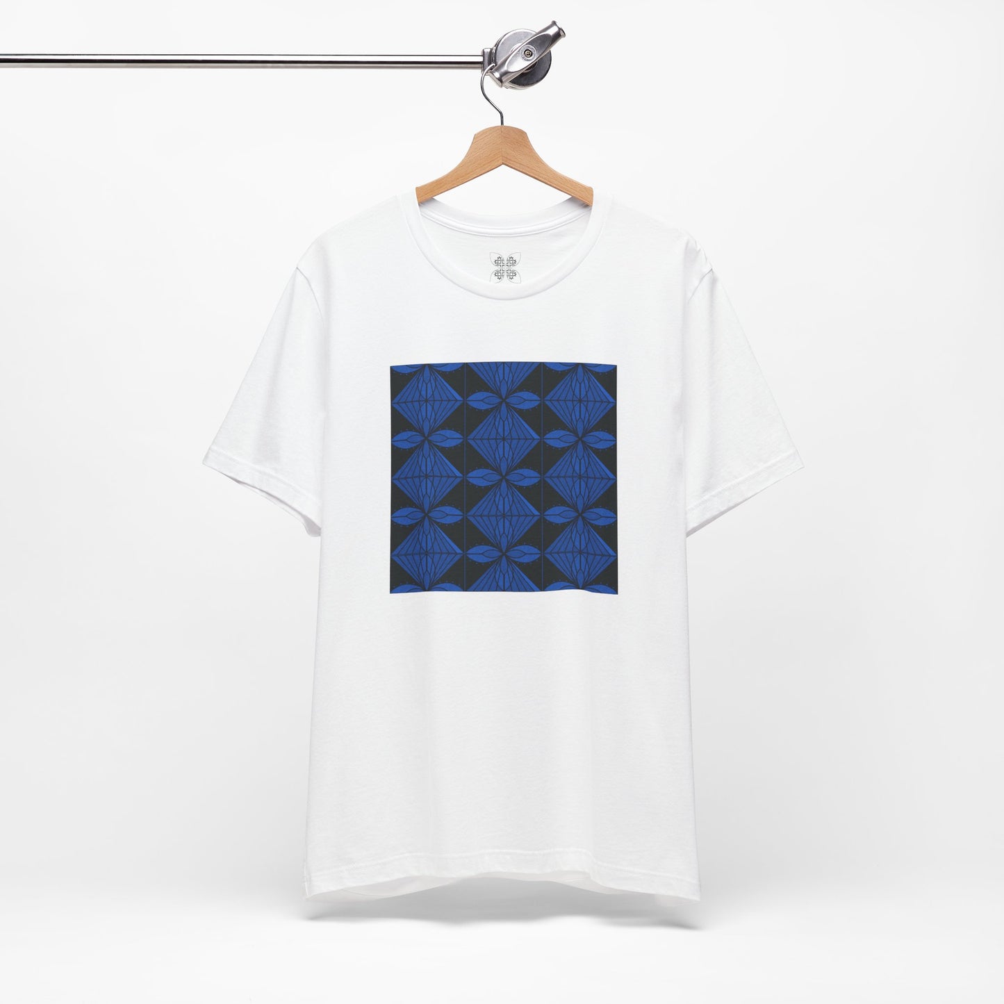 Geometric Blue Unisex T-Shirt - InkLovePrint