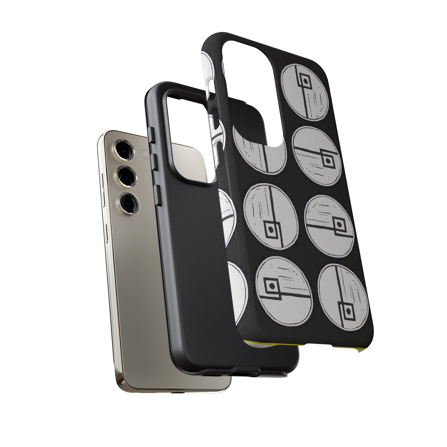 Rotating Rectangle Black Phone case