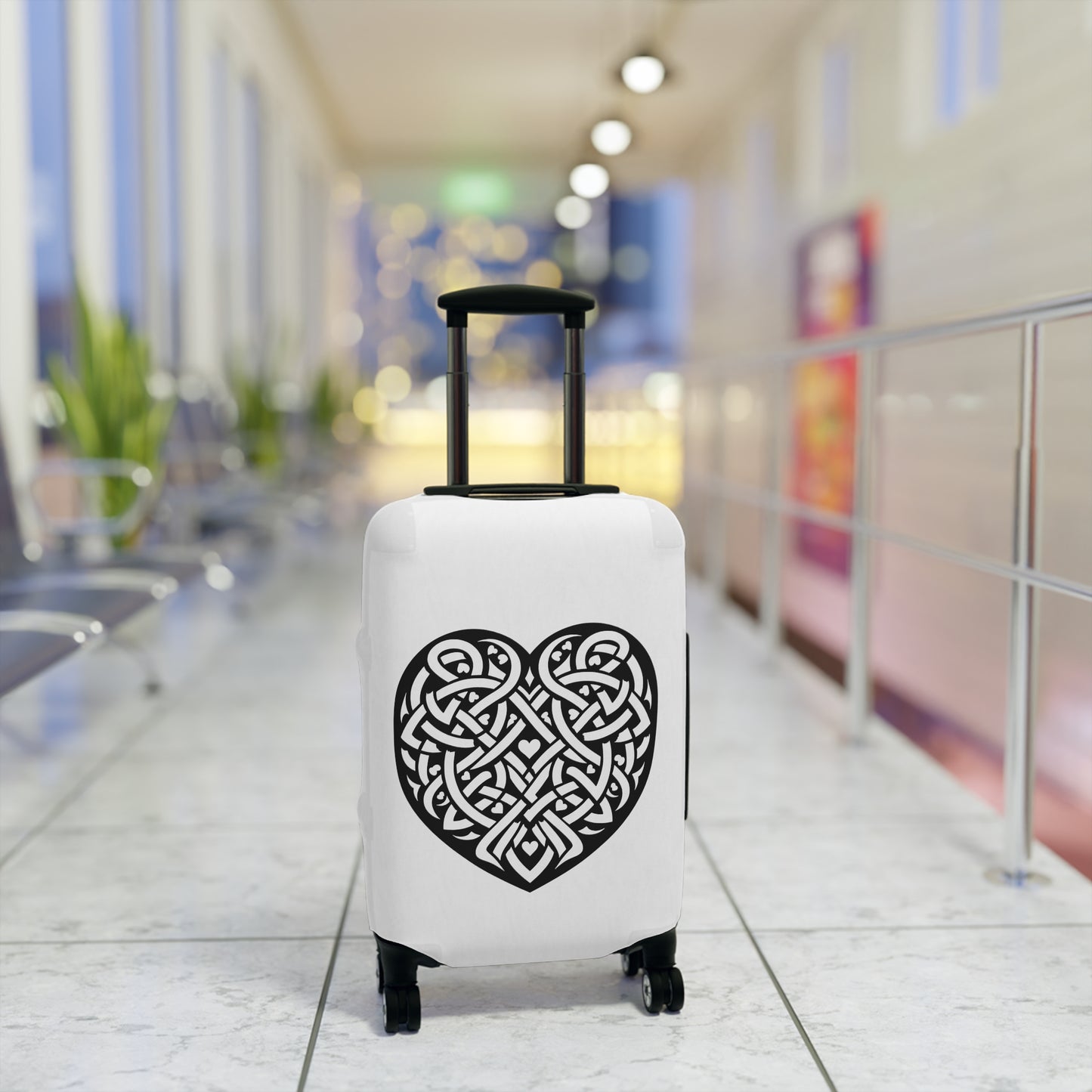 Celtic Valentine Luggage Cover - InkLovePrint
