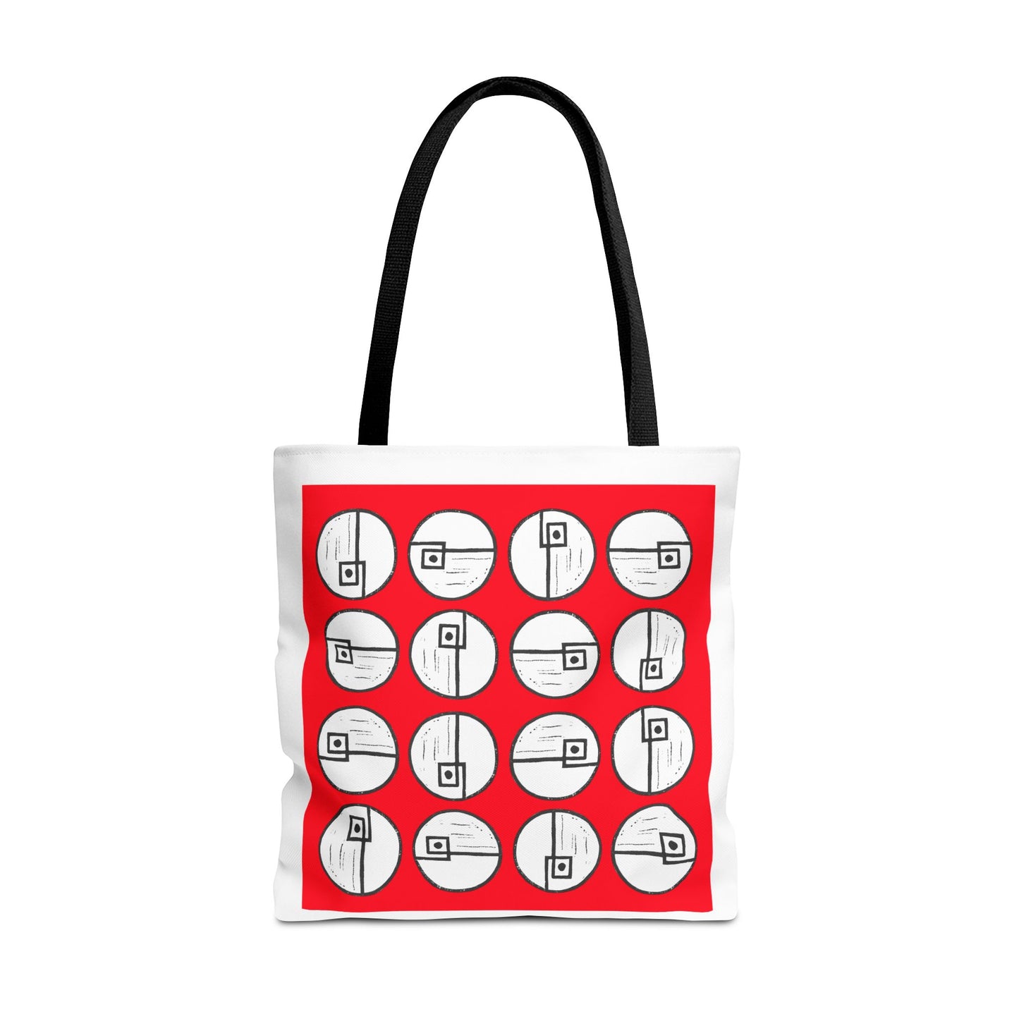 Rotating Rectangle Red Tote Bag - InkLovePrint