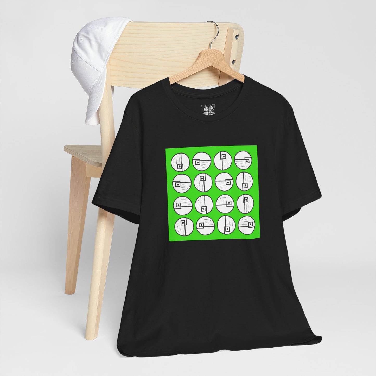Rotating Rectangle on Green - InkLovePrint