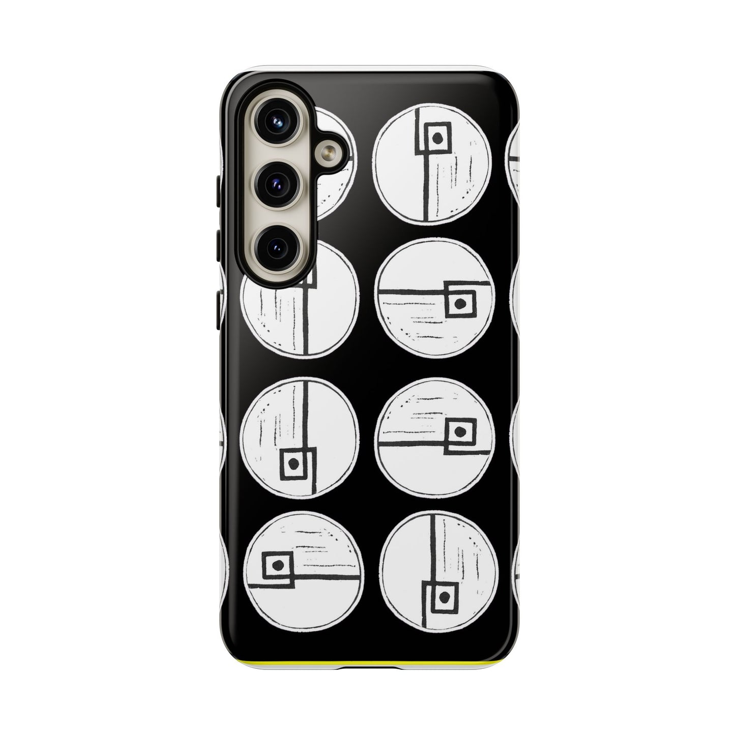 Rotating Rectangle Black Phone case