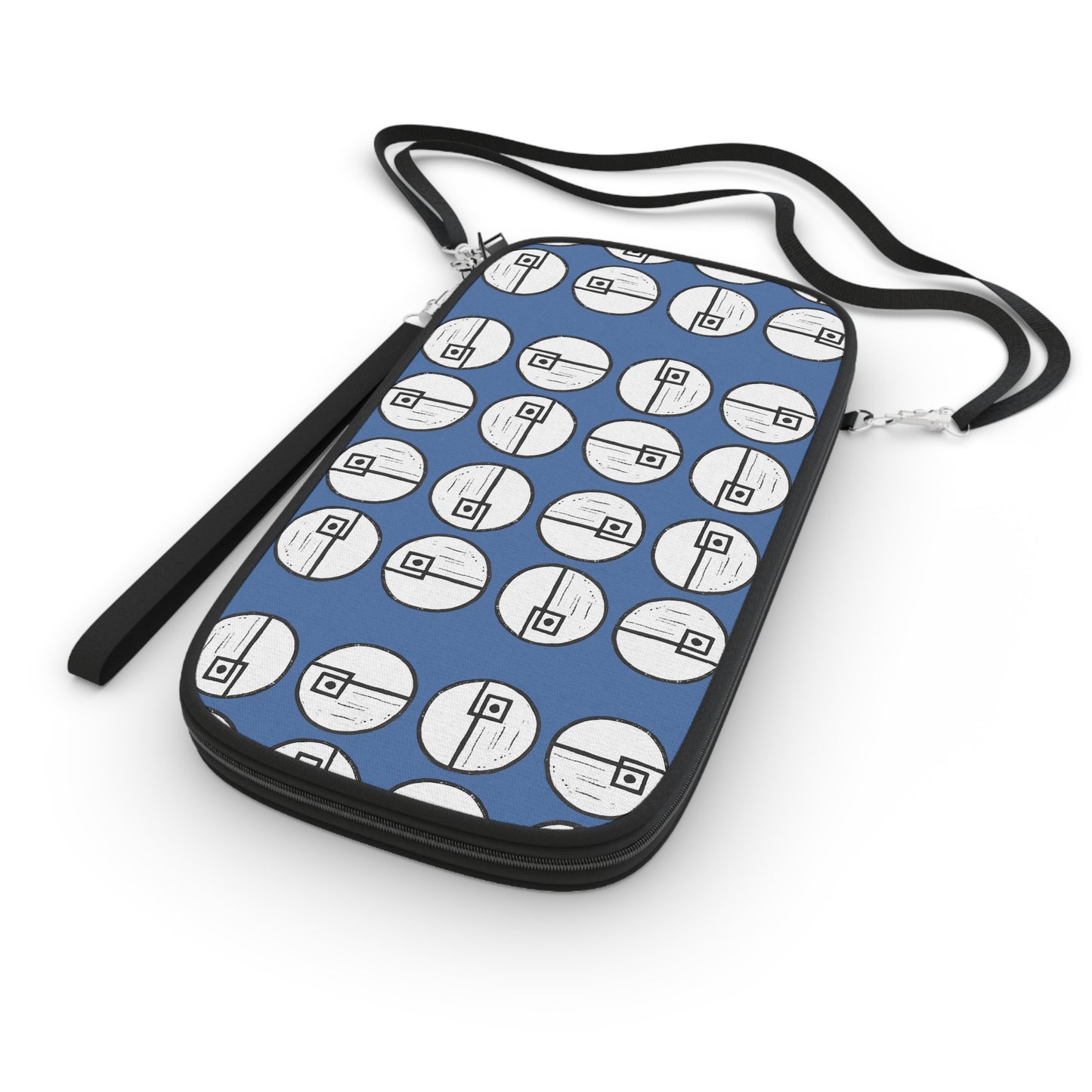 Rotating Rectangle Blue Passport Wallet - InkLovePrint