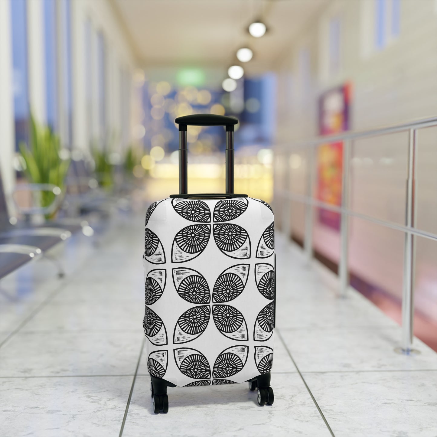 Circle Pattern Luggage Cover - InkLovePrint