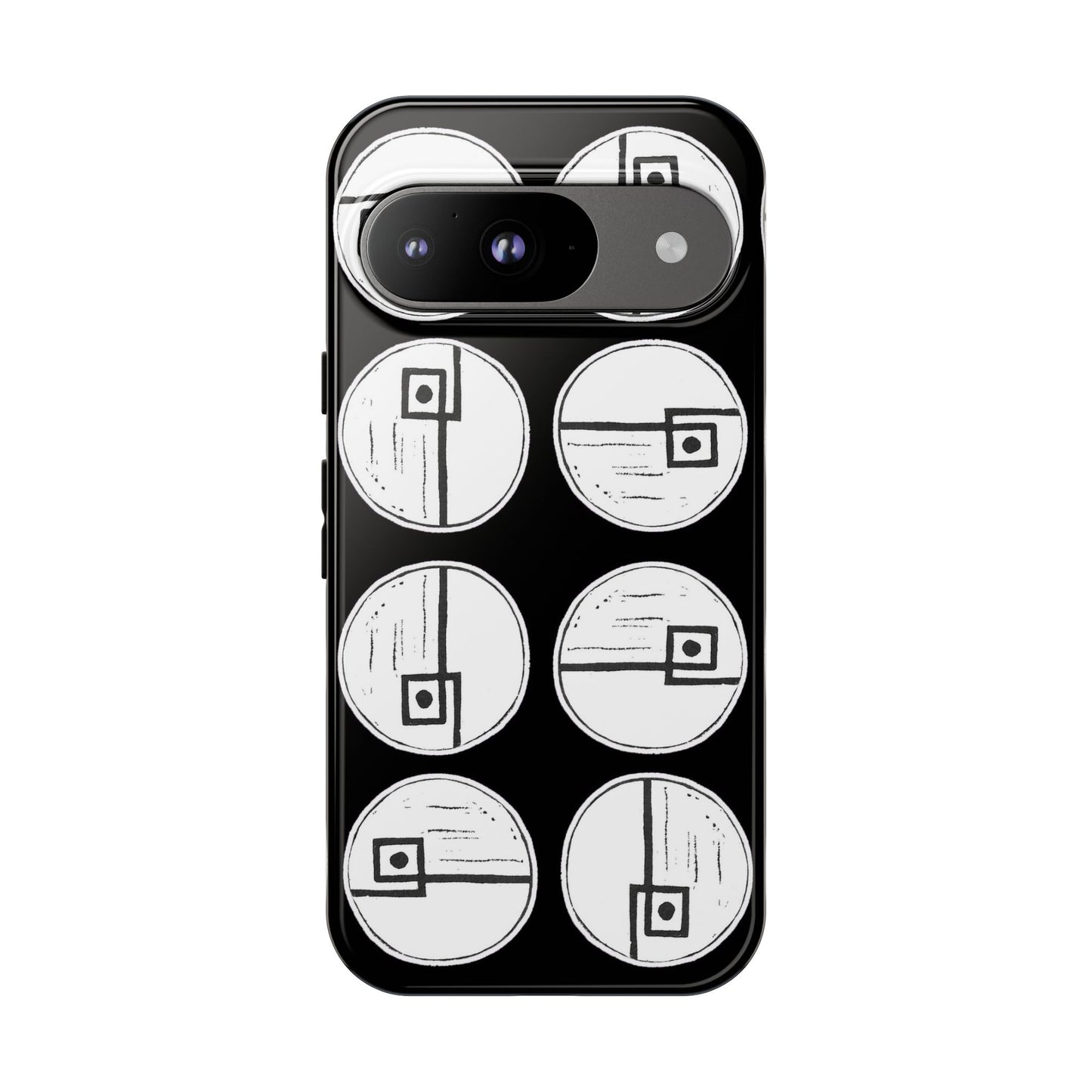 Rotating Rectangle Black Phone case