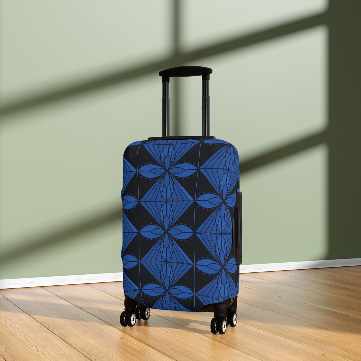 Geometric Blue 1 Luggage Cover - InkLovePrint