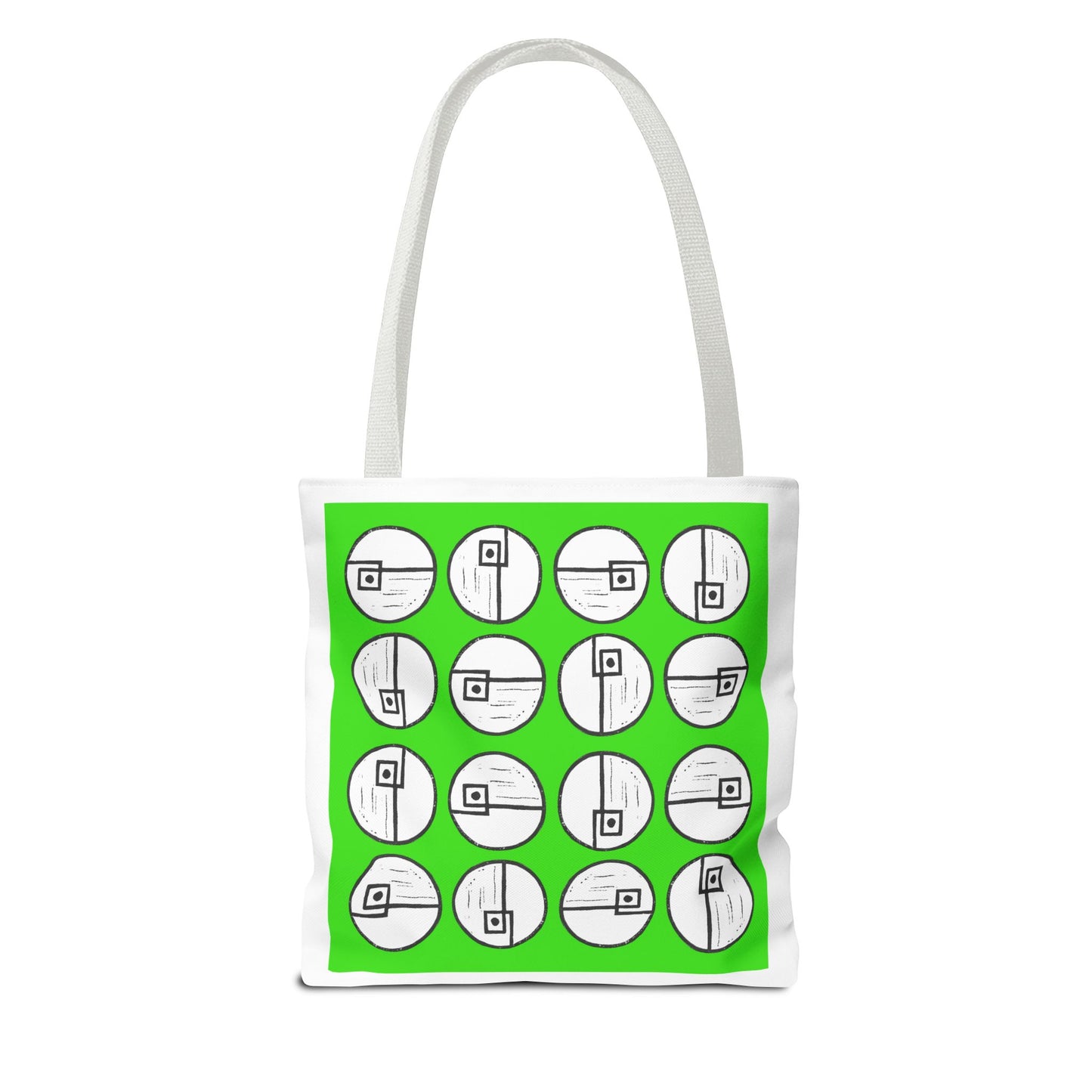 Rotating Rectangle Green Tote Bag - InkLovePrint