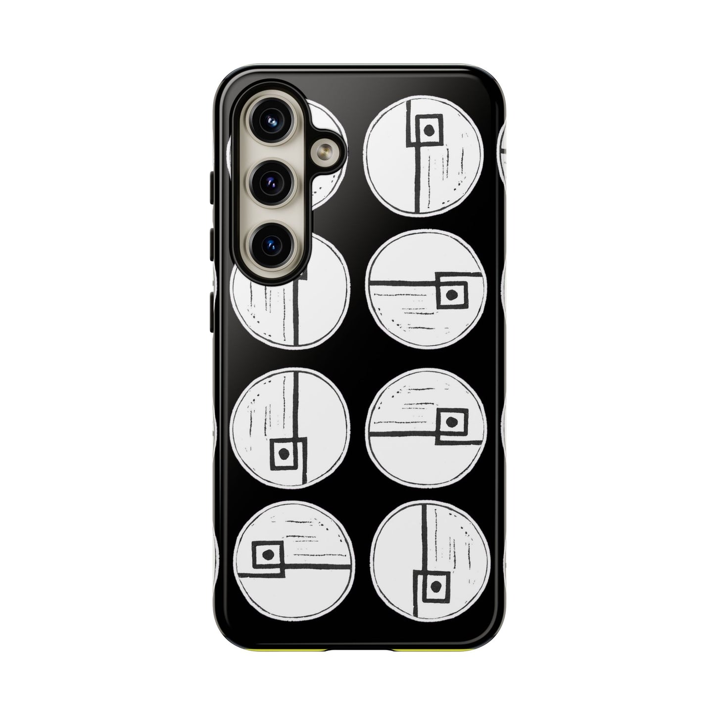 Rotating Rectangle Black Phone case