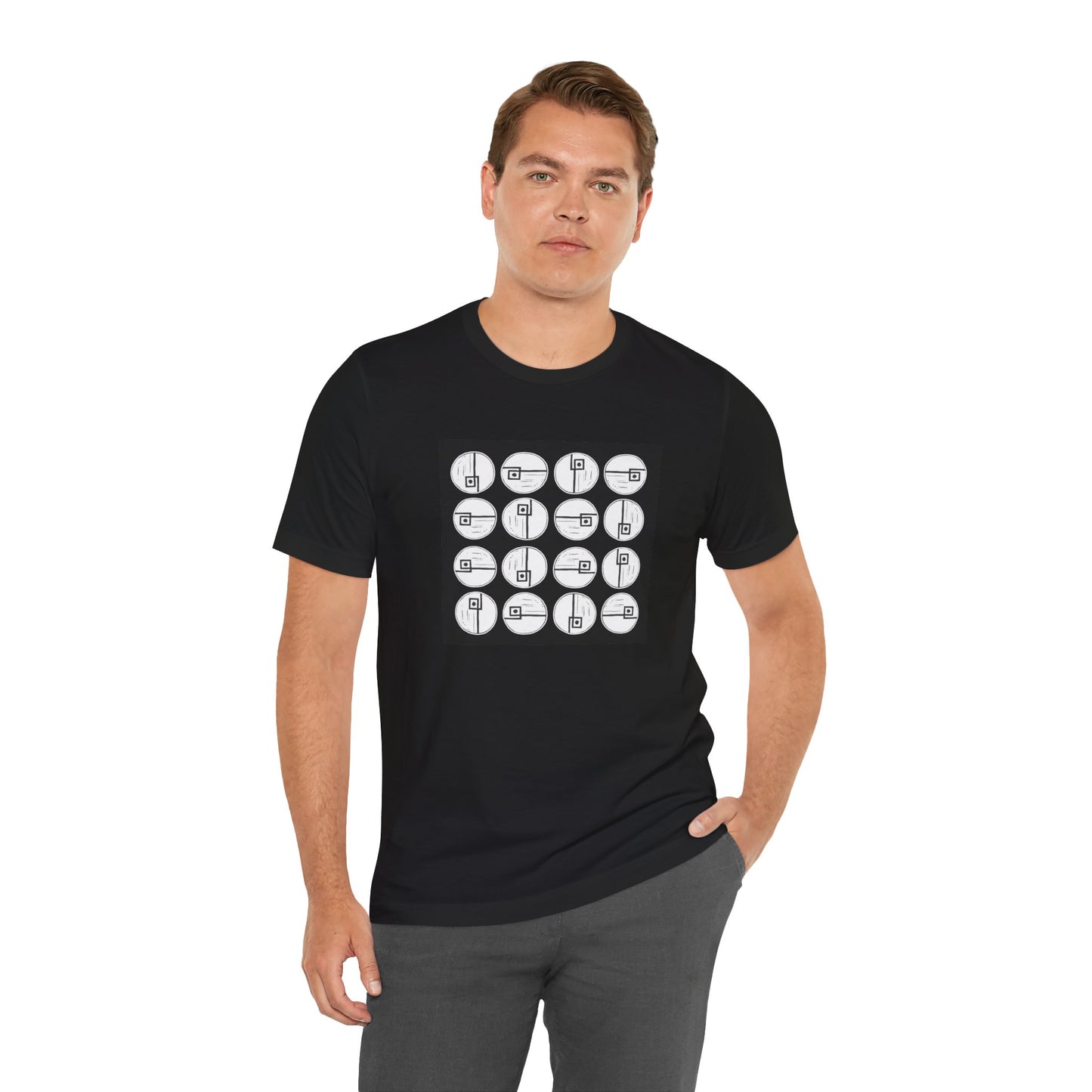 Rotating Rectangle B&W - InkLovePrint