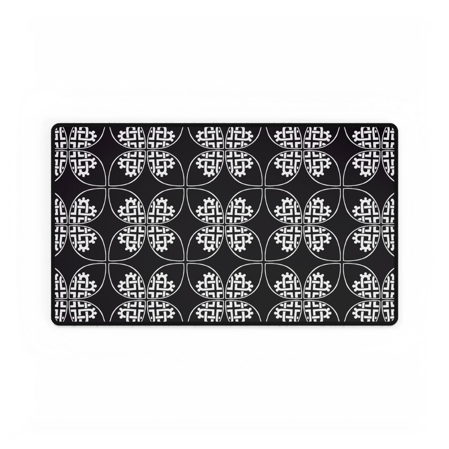 Celtic Heart Desk Mat Black - InkLovePrint