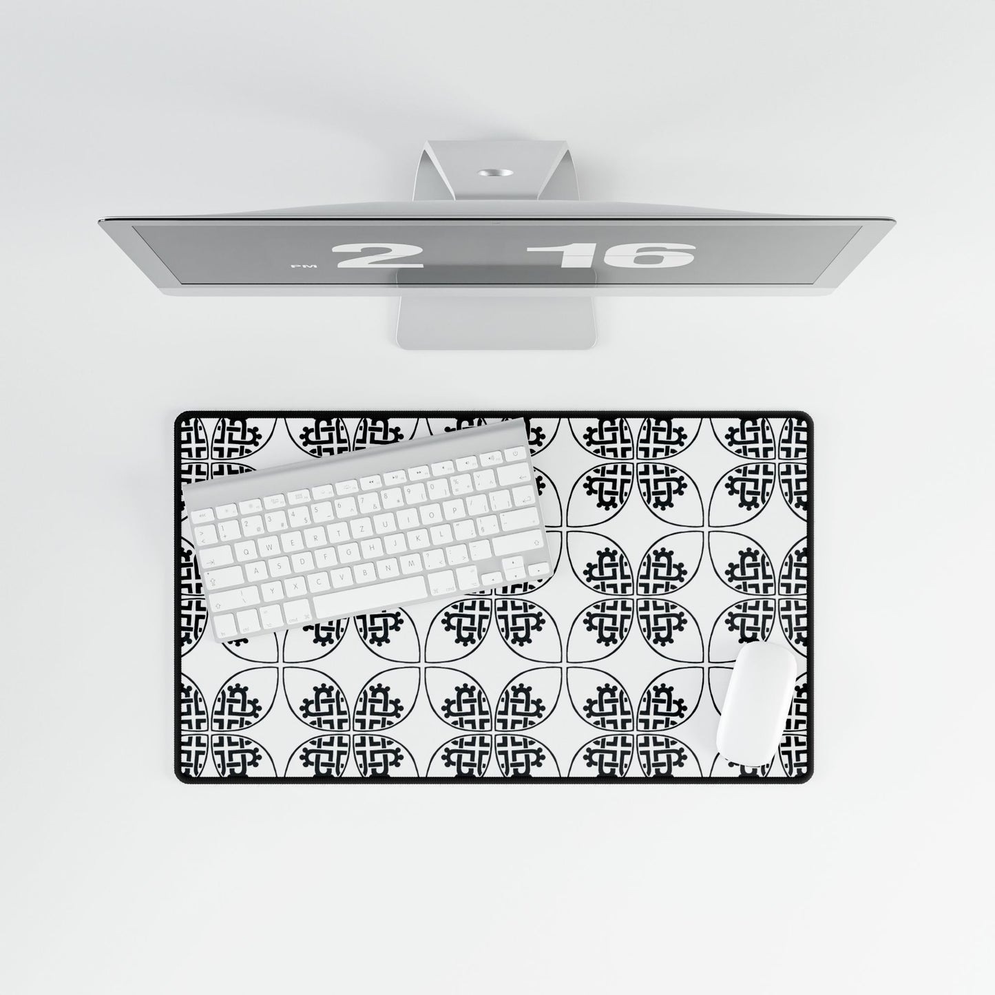 Celtic Heart Desk Mat White - InkLovePrint