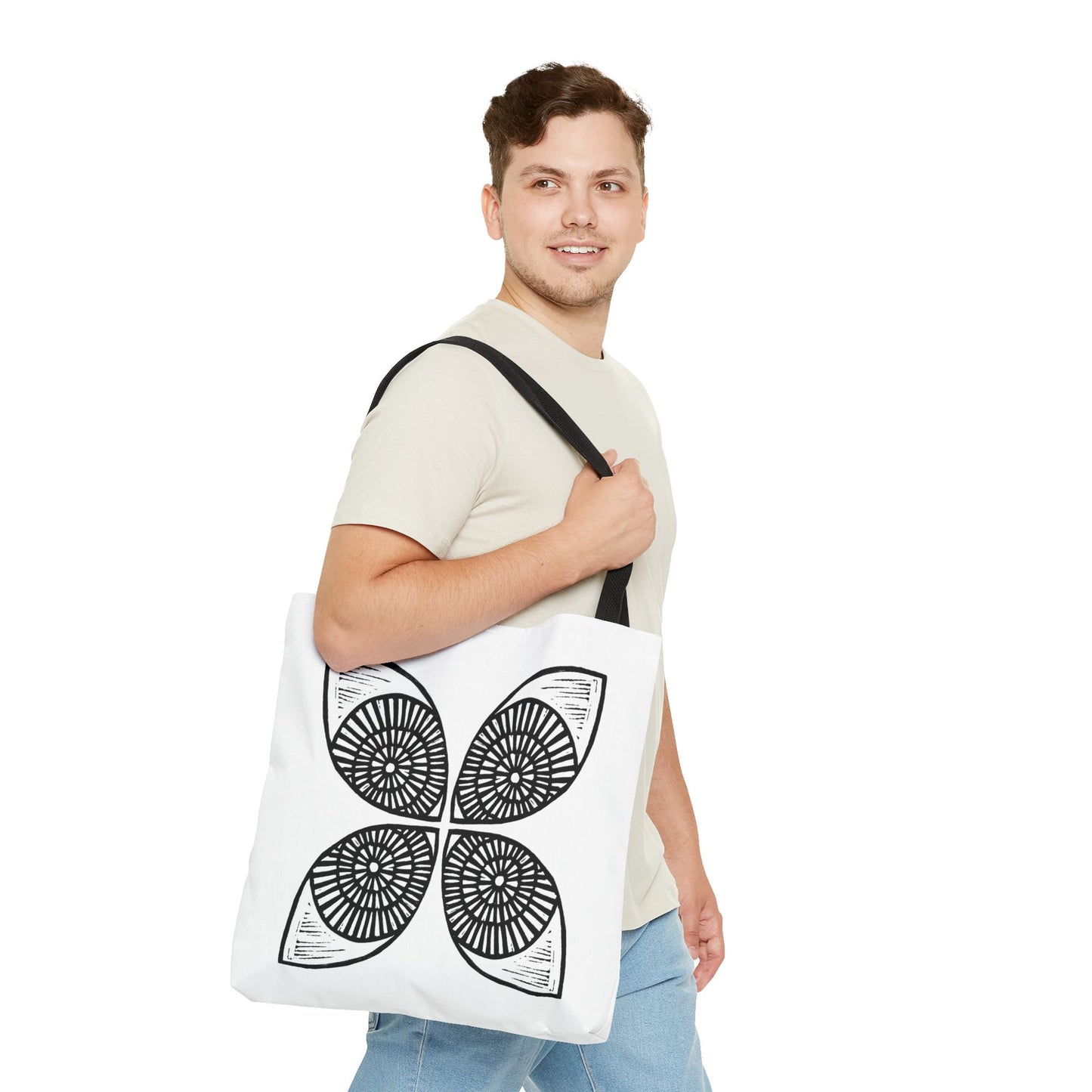Circle Motif Tote Bag - InkLovePrint