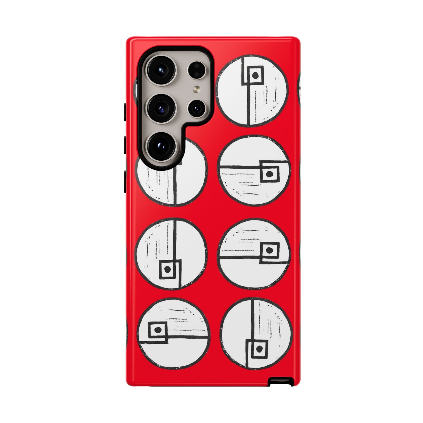 Rotating Rectangle Red - Phone case