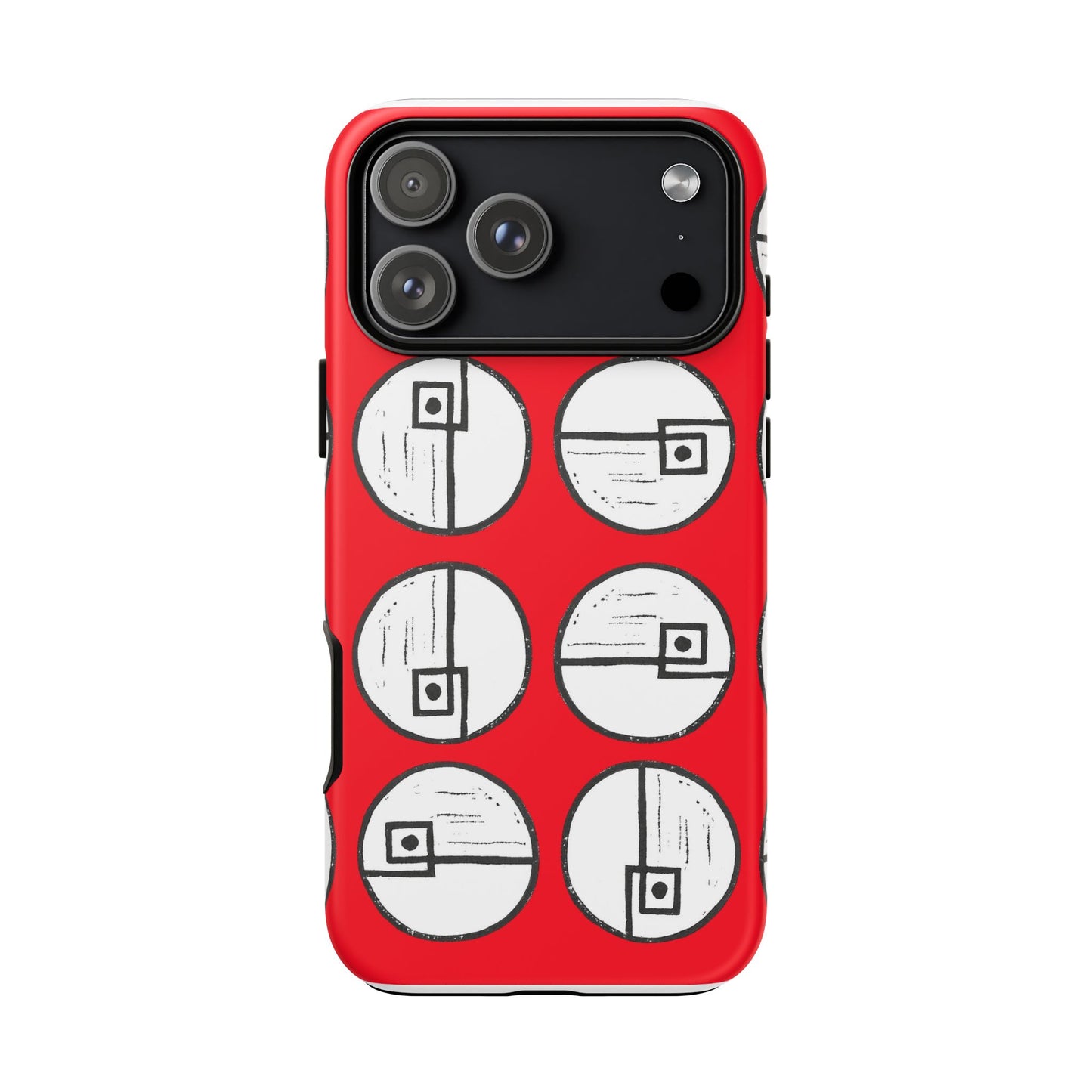 Rotating Rectangle Red - Phone case