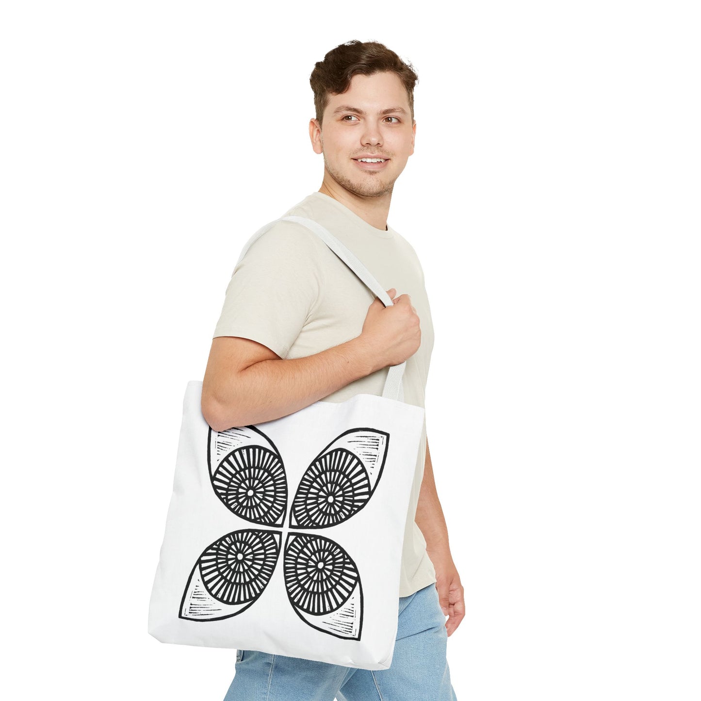 Circle Motif Tote Bag - InkLovePrint
