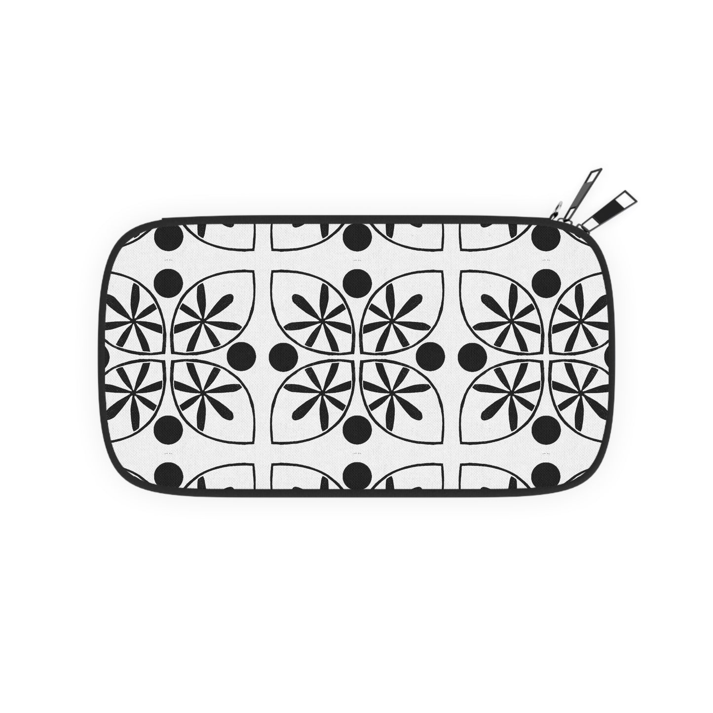 Black Flower Passport Wallet - InkLovePrint