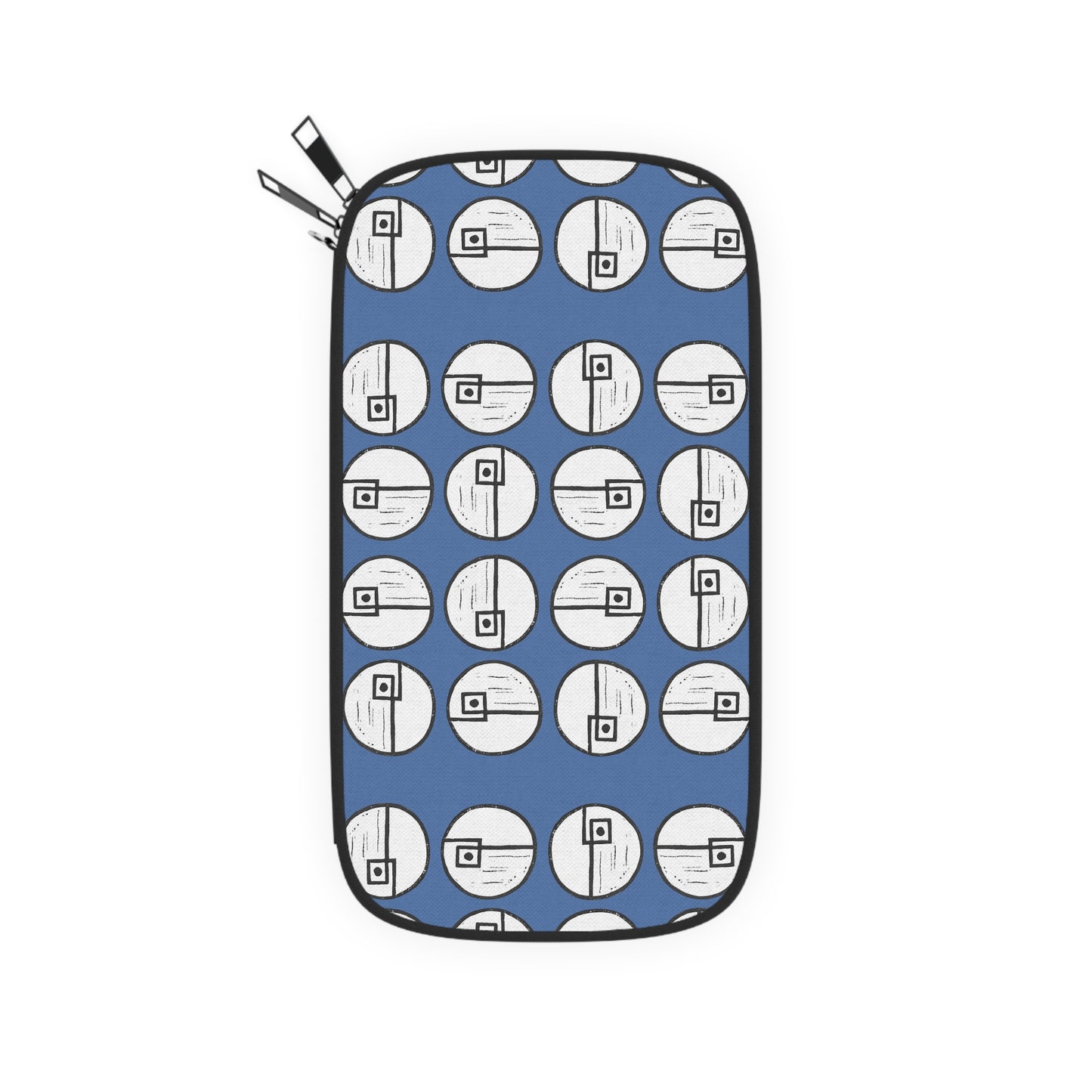 Rotating Rectangle Blue Passport Wallet - InkLovePrint