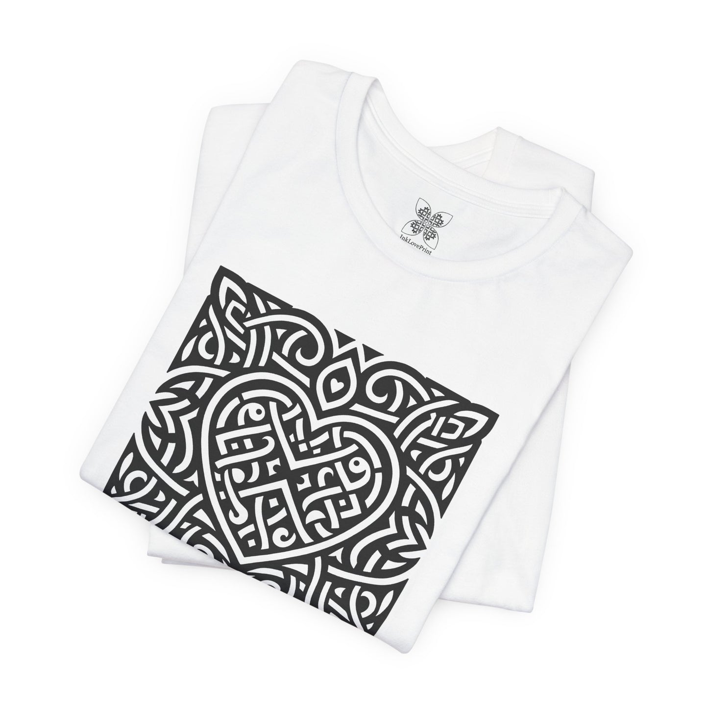 Celtic Heart - Square Unisex T-Shirt - InkLovePrint