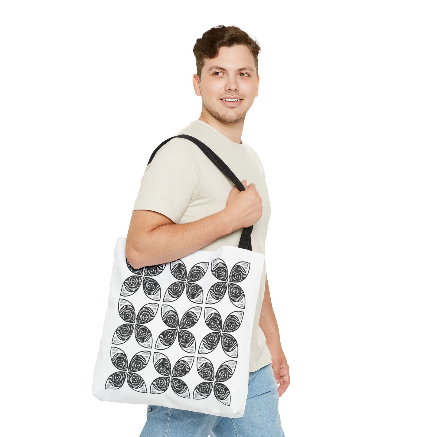 Circle Pattern Tote Bag - InkLovePrint