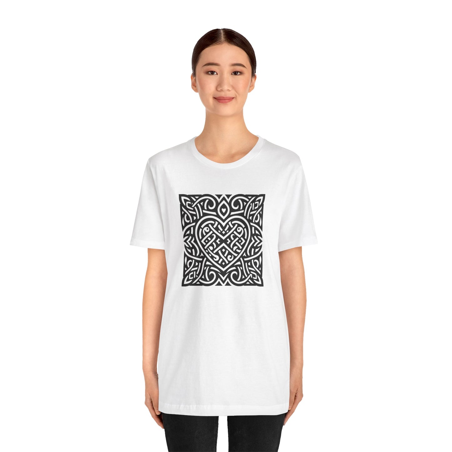 Celtic Heart - Square Unisex T-Shirt - InkLovePrint