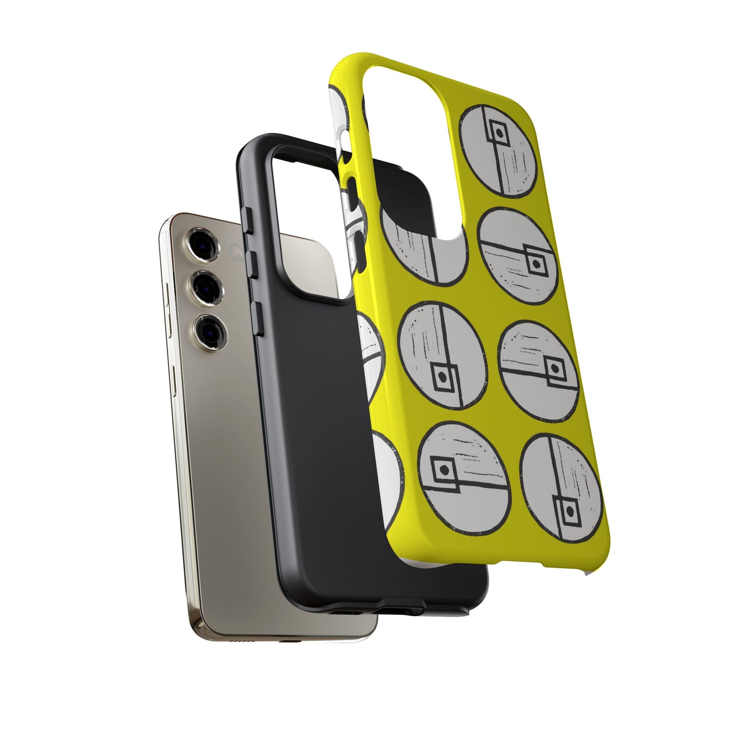 Rotating Rectangle Yellow Phone case