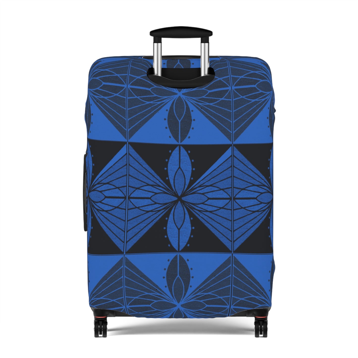 Geometric Blue 2 Luggage Cover - InkLovePrint