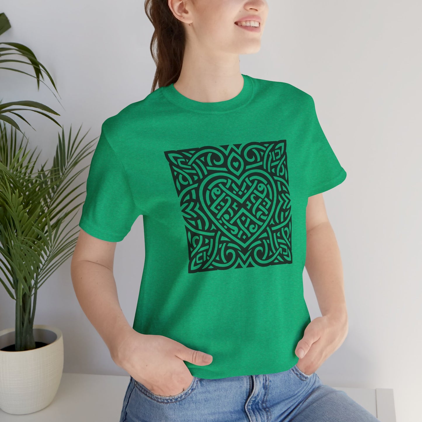 Celtic Heart - Square Unisex T-Shirt - InkLovePrint
