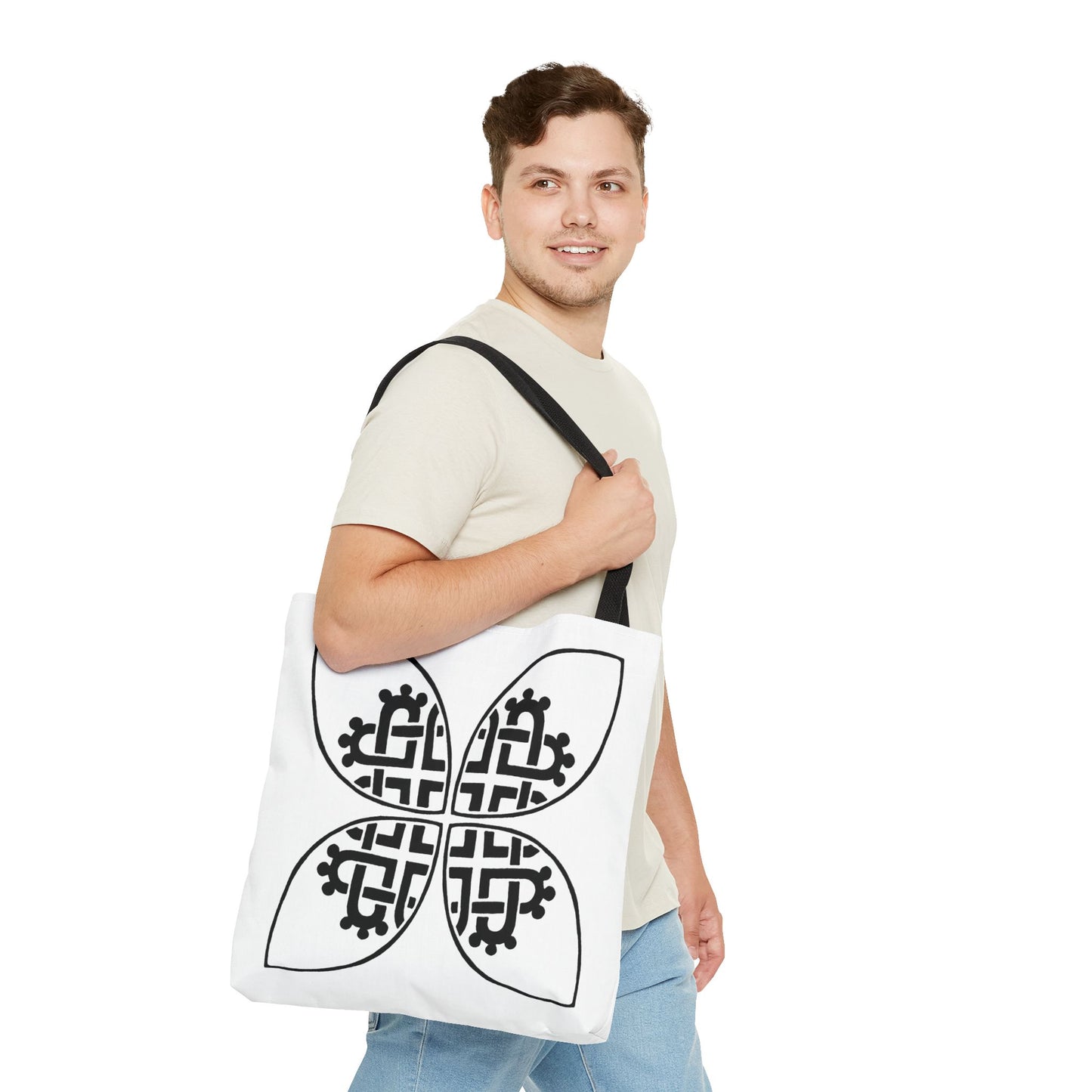 Celtic Heart Motif Tote Bag - InkLovePrint