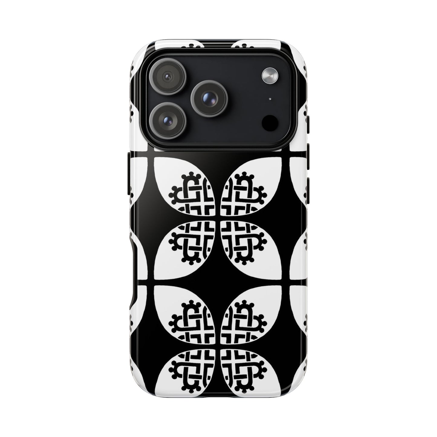 Celtic Heart - Black Phone case