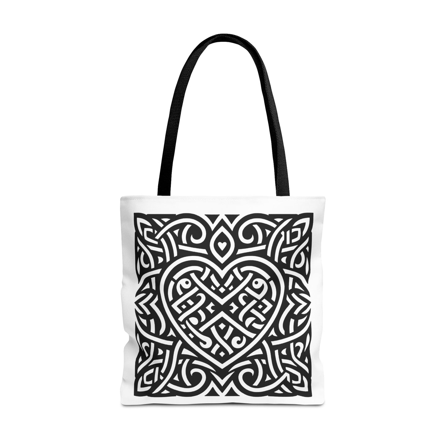 Framed Celtic Heart Tote Bag - InkLovePrint