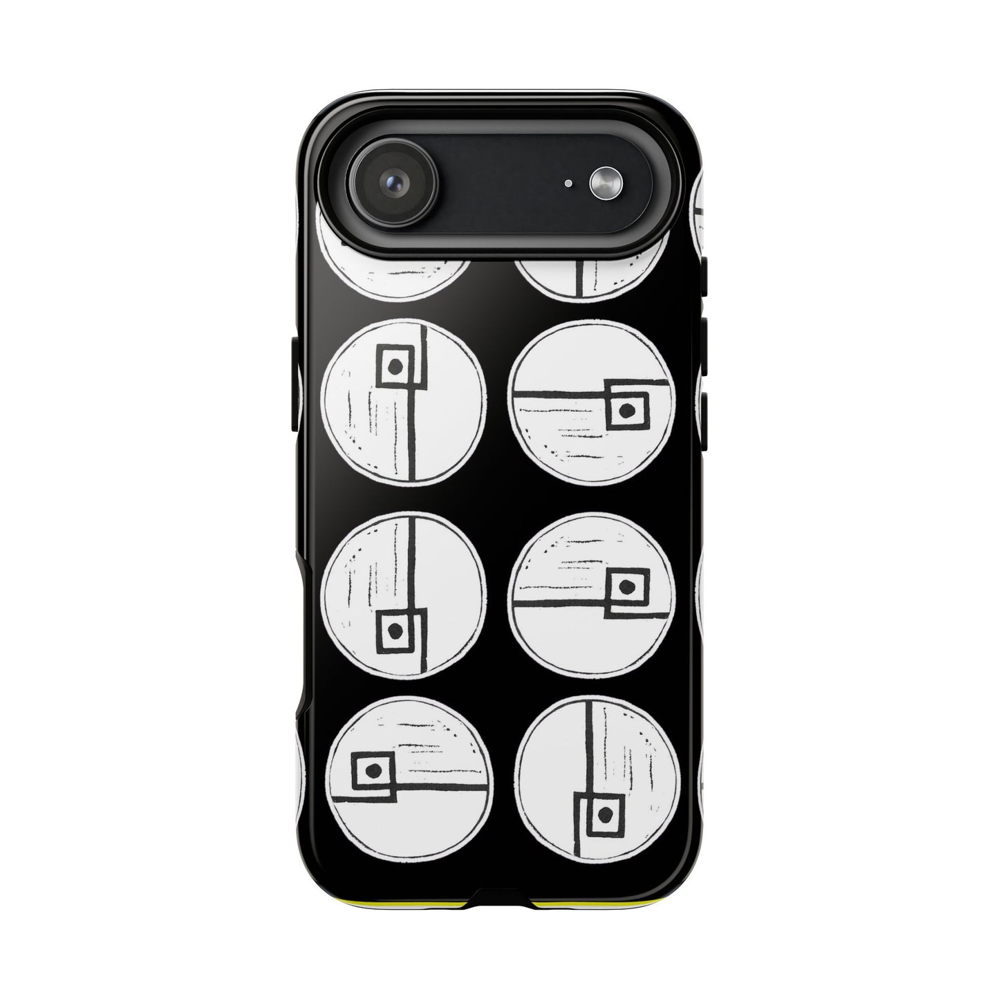 Rotating Rectangle Black Phone case