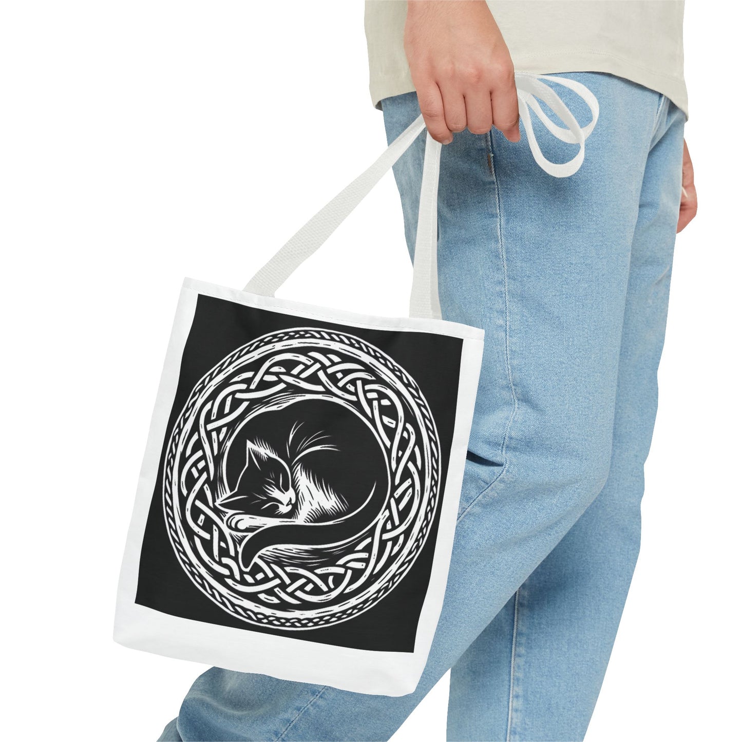 Celtic Cat Tote Bag - InkLovePrint