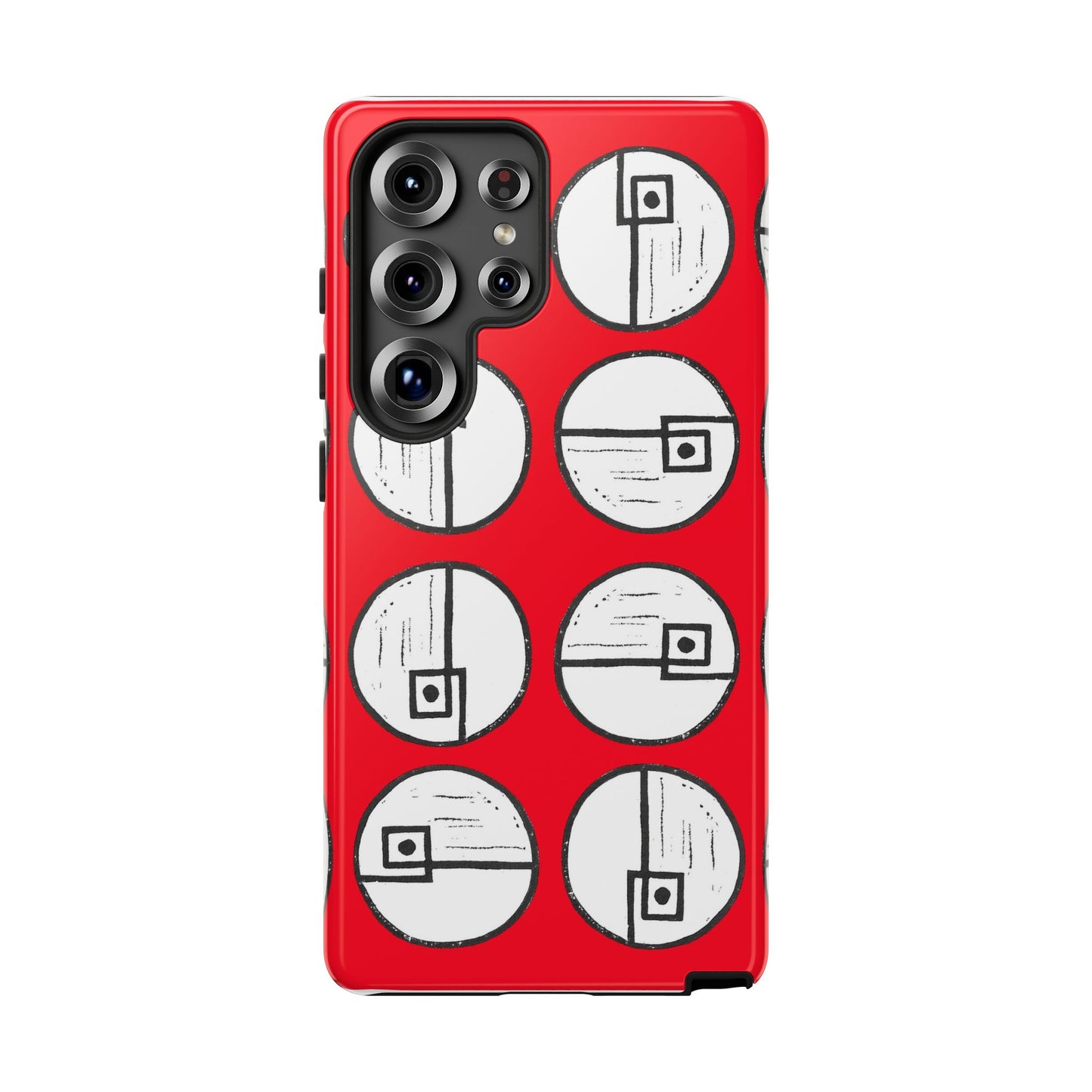 Rotating Rectangle Red - Phone case