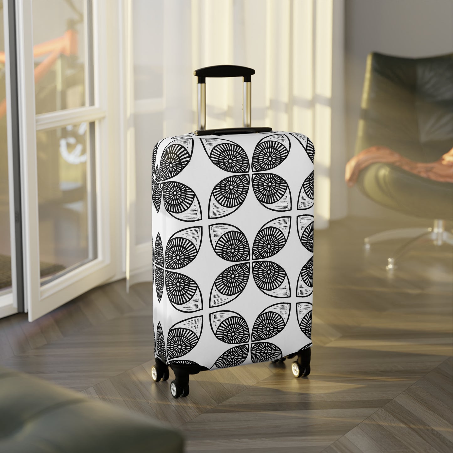 Circle Pattern Luggage Cover - InkLovePrint