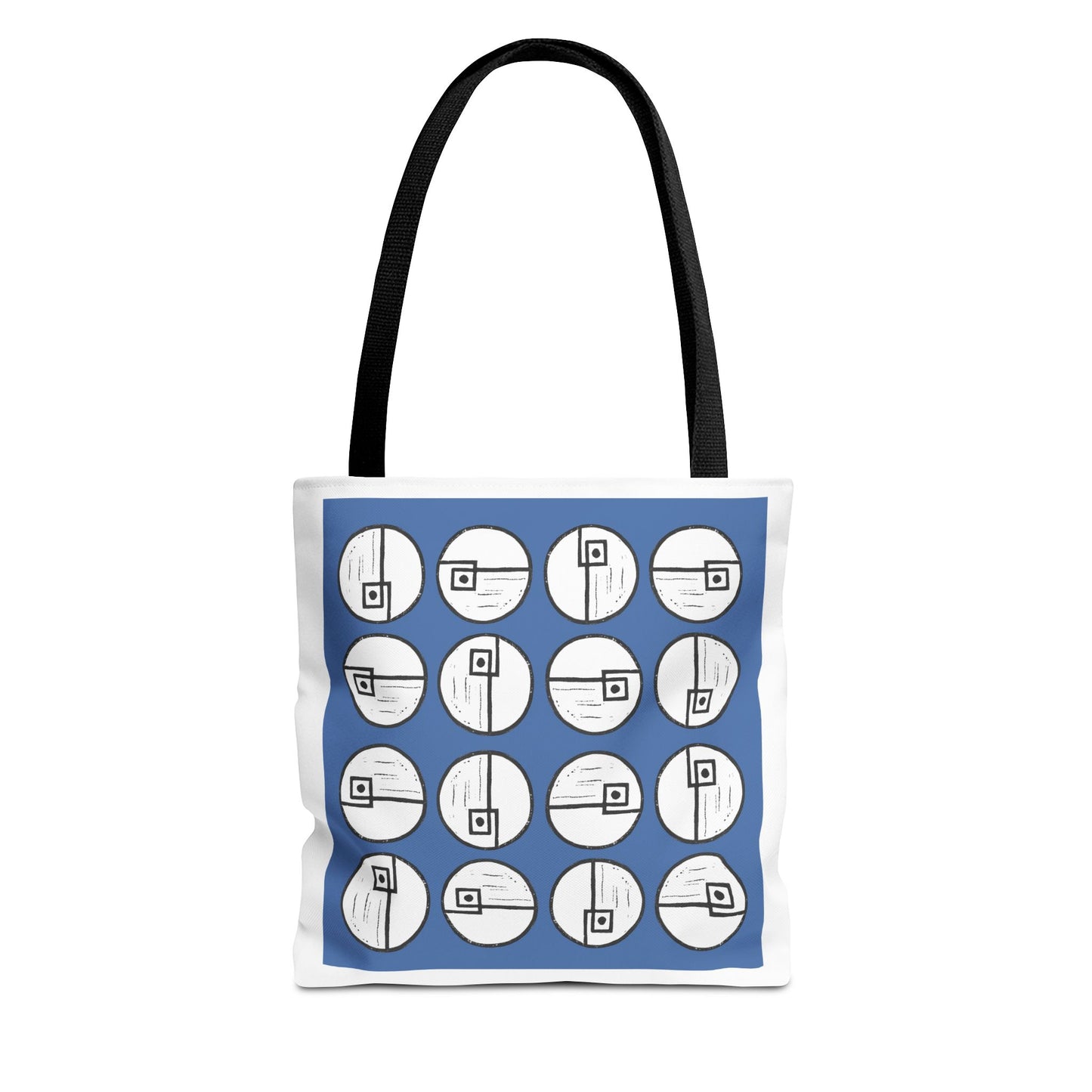 Rotating Rectangle Blue Tote Bag - InkLovePrint