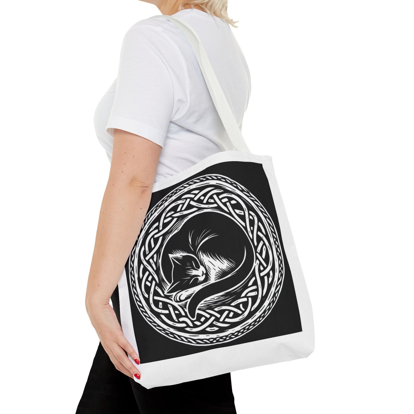 Celtic Cat Tote Bag - InkLovePrint