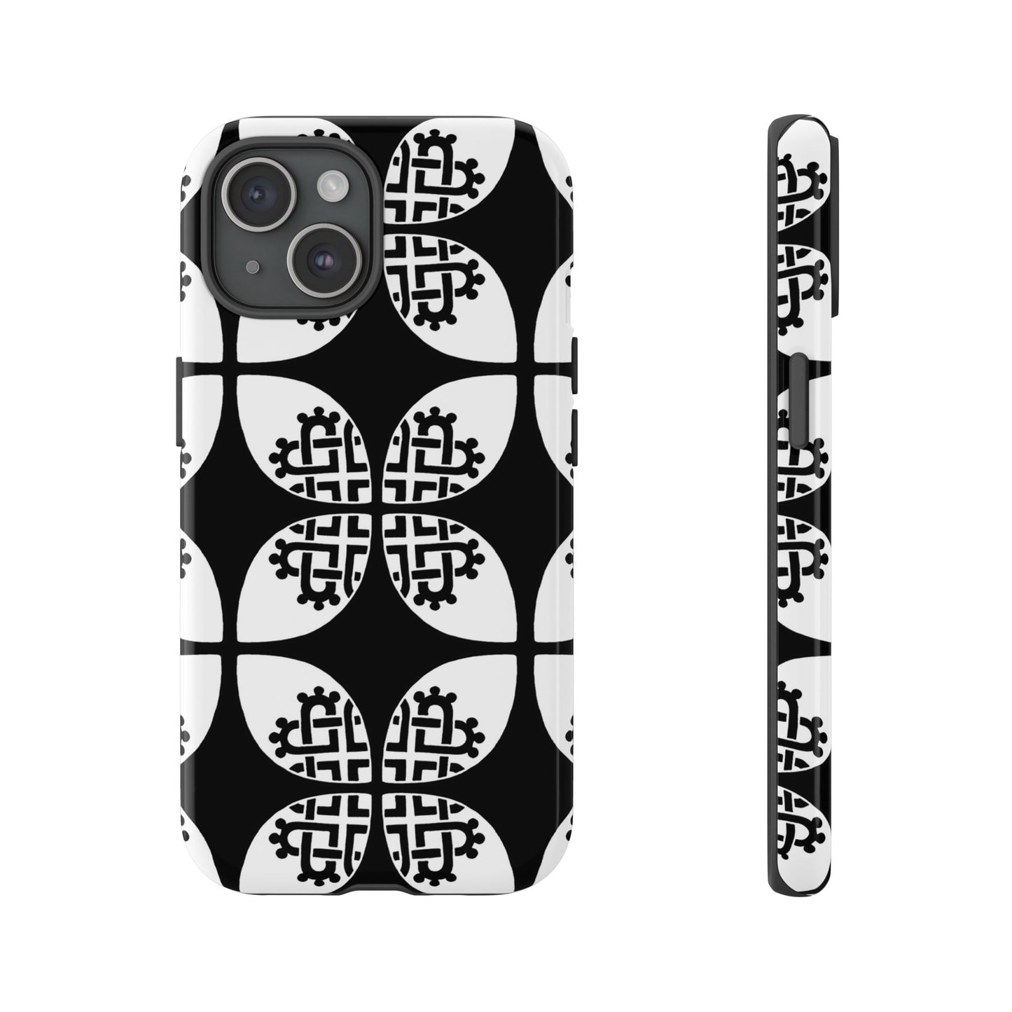 Celtic Heart - Black Phone case