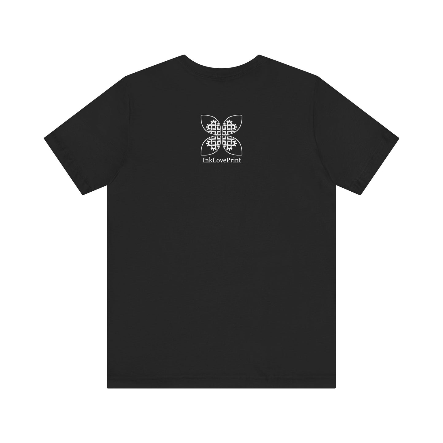 Celtic Heart Motif White Design T-Shirt - InkLovePrint