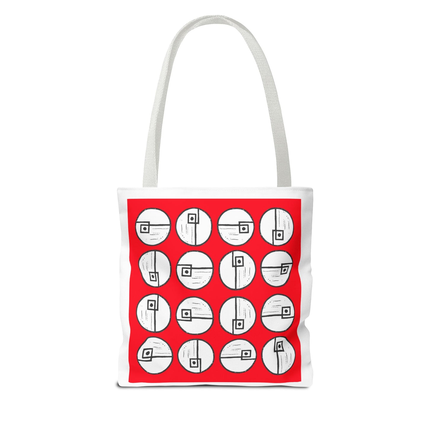 Rotating Rectangle Red Tote Bag - InkLovePrint
