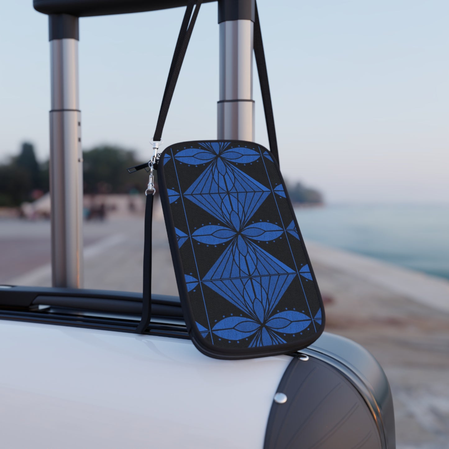 Geometric Blue 1 Passport Wallet - InkLovePrint