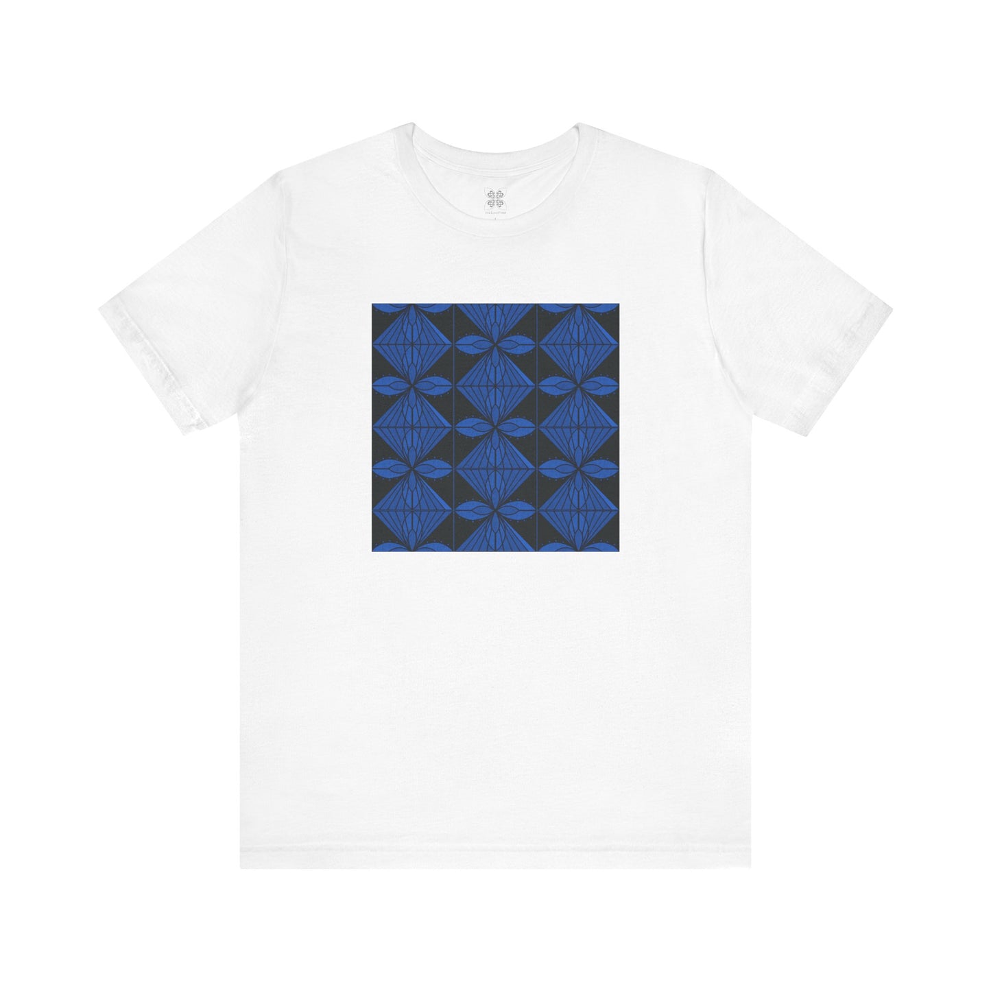 Geometric Blue Unisex T-Shirt - InkLovePrint