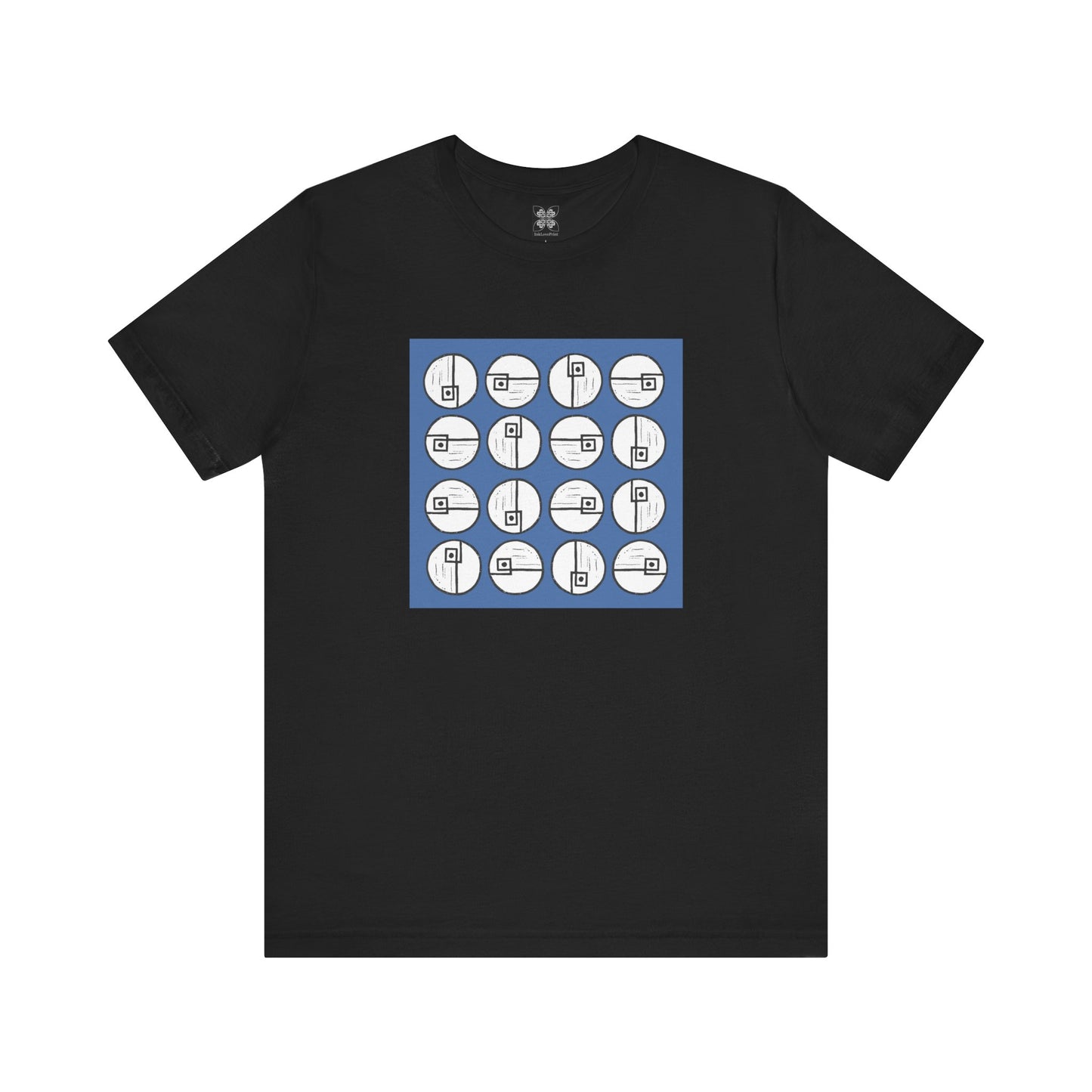 Rotating Rectangle on Blue - InkLovePrint