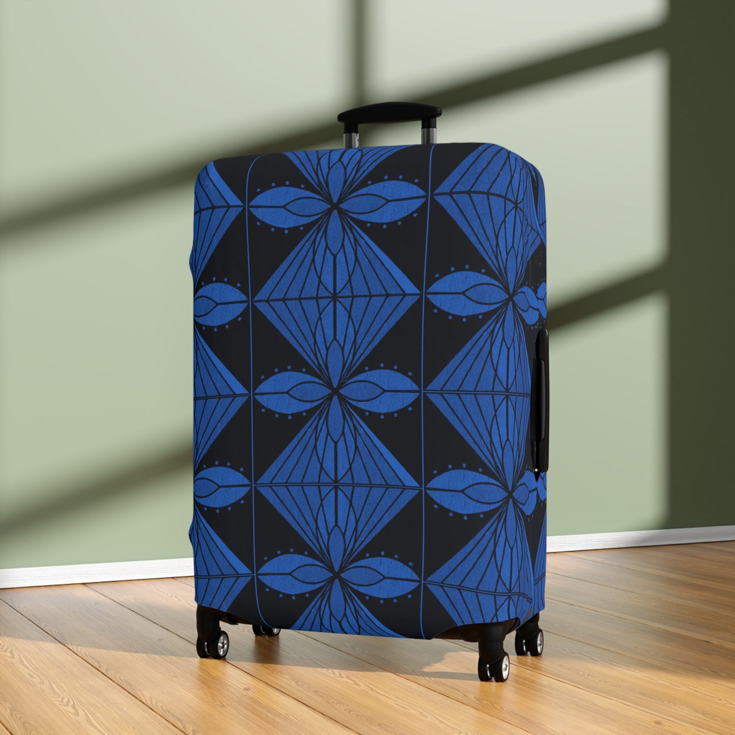 Geometric Blue 1 Luggage Cover - InkLovePrint