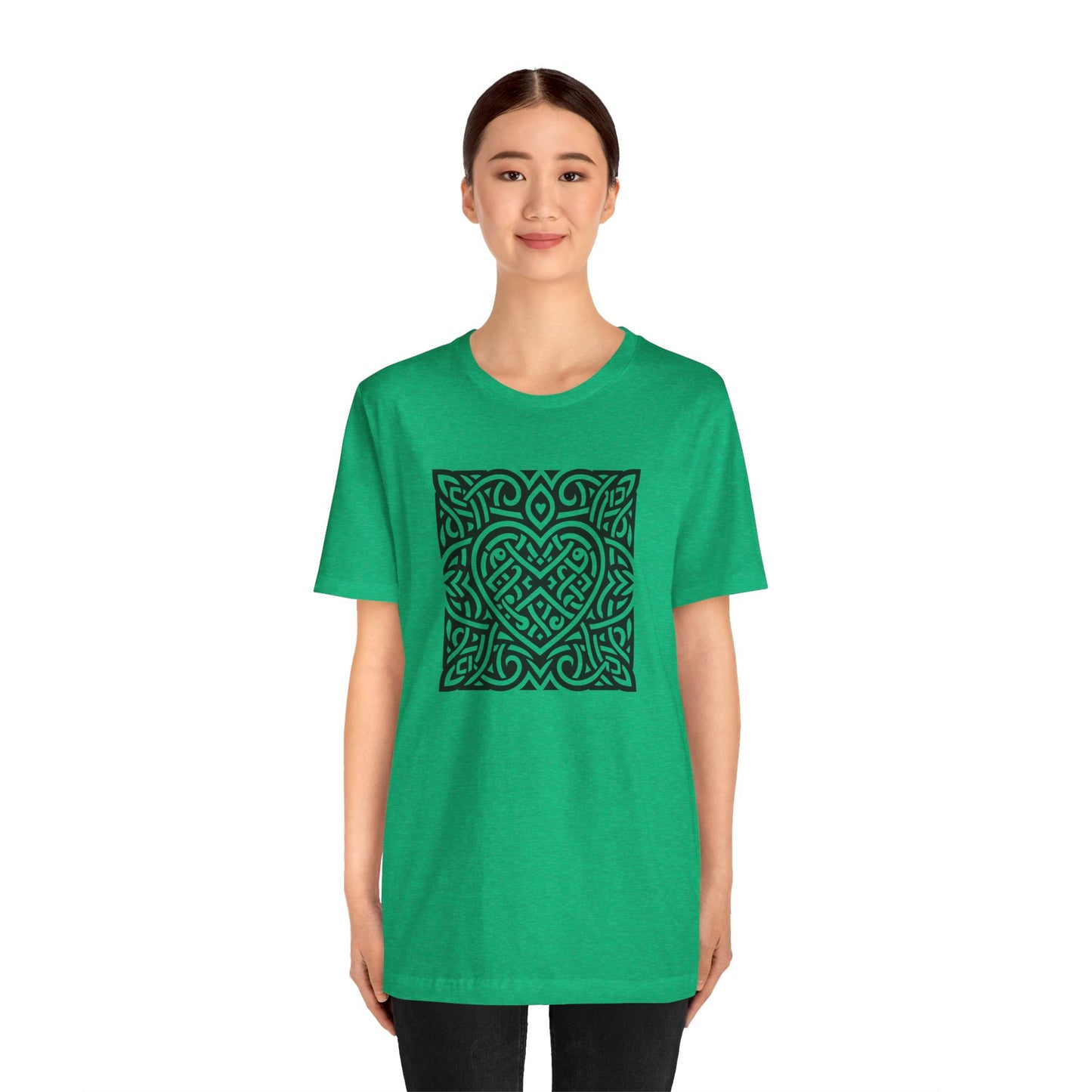 Celtic Heart - Square Unisex T-Shirt - InkLovePrint